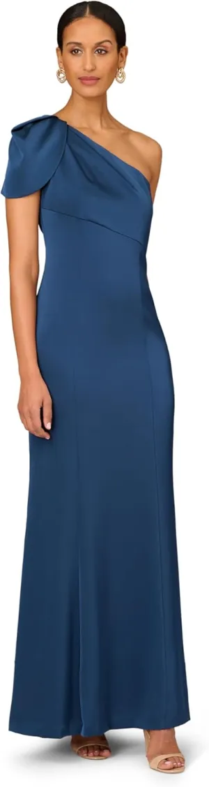 Women's Fully Beaded One Shoulder Gown