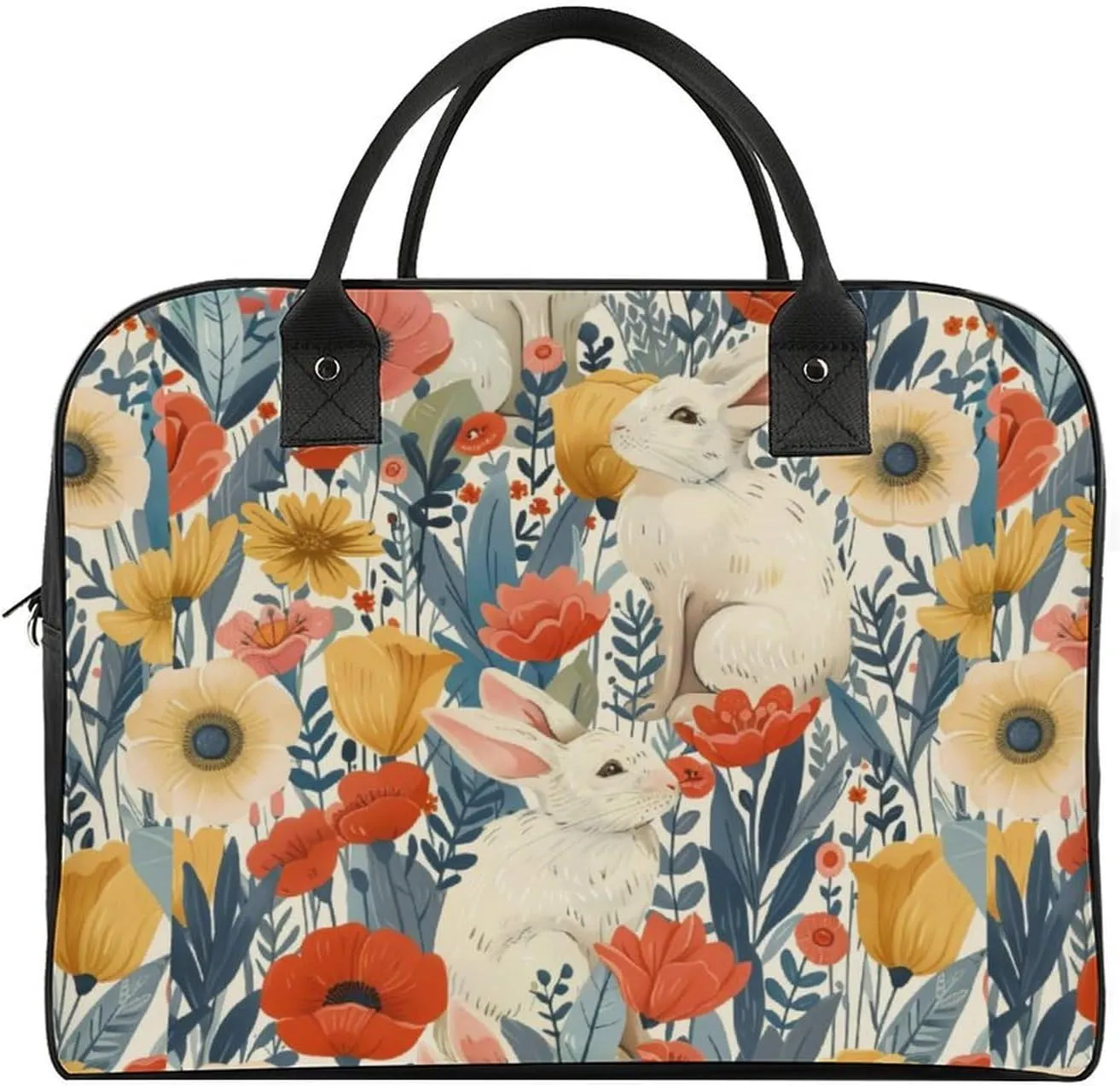 Women's Handbag Floral Print Contains Pocket Storage Bag Work Commuting Shoulder Cross-Body Bag