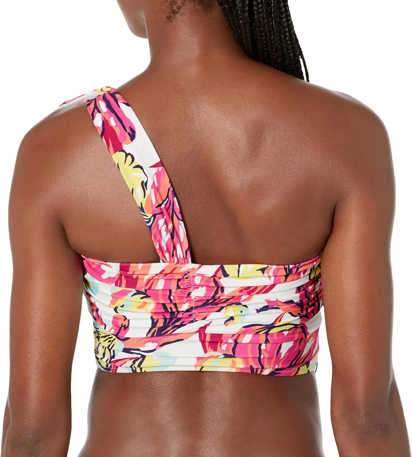 Women's Standard One Shoulder Bow Crop Top