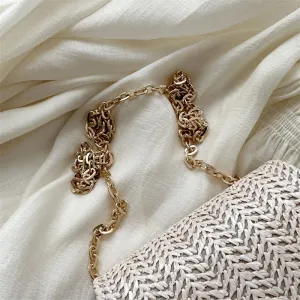 Women's Straw Mini Pouch Fashionable Korean Shoulder Bags