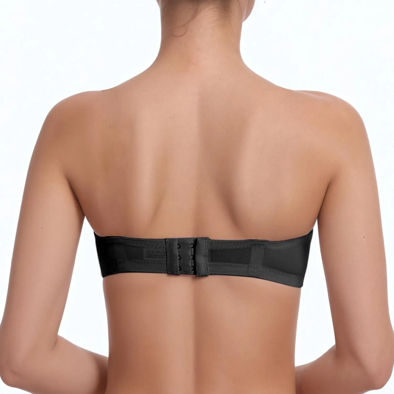 Women's Wirefree Lace Bandeau Bra – Strapless Tube Top Padded Bralette