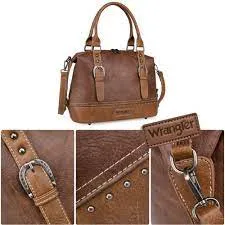 Wrangler Buckle Classic Barrel Satchel