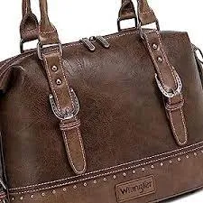 Wrangler Buckle Classic Barrel Satchel