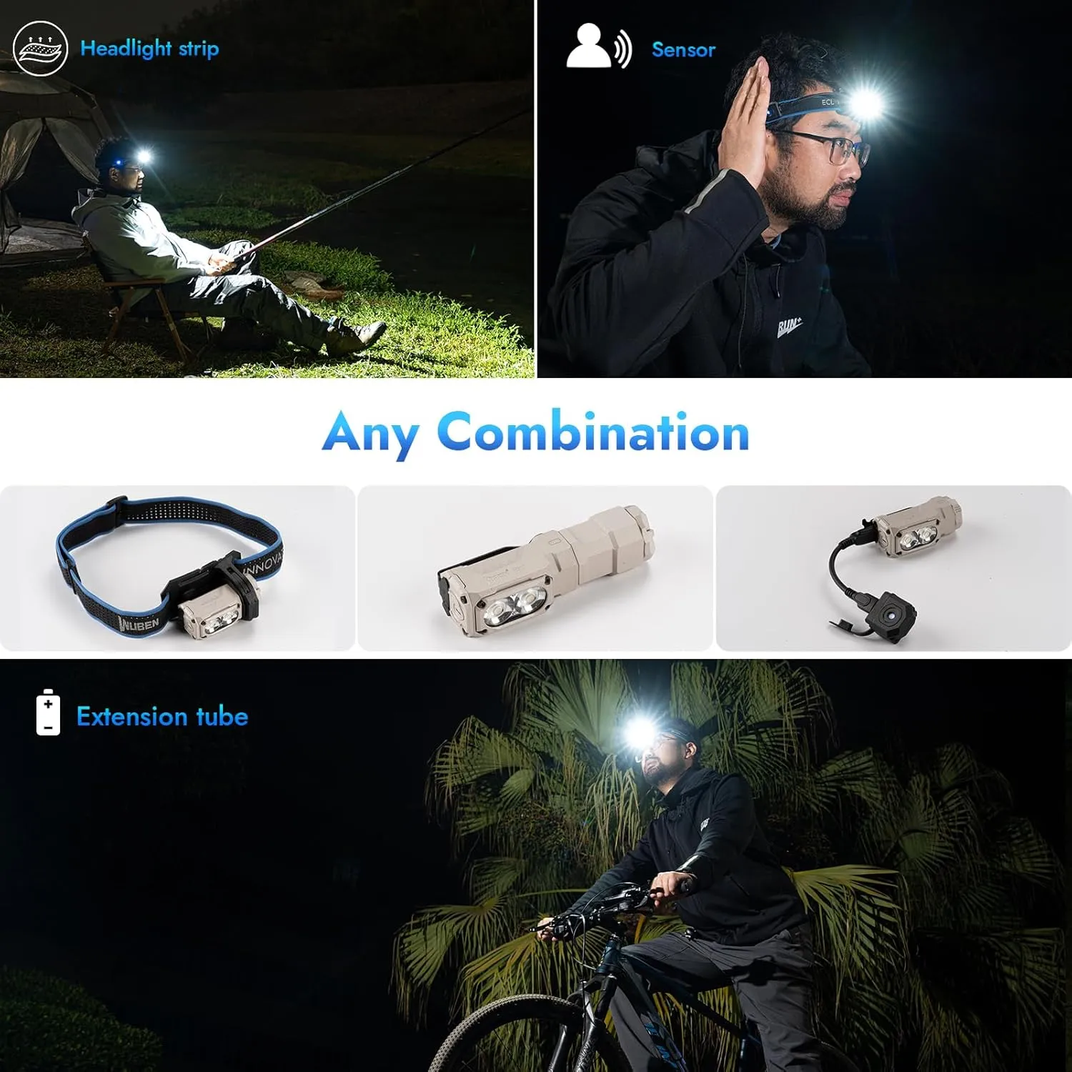 WUBEN E7 1800 Lumen Rechargeable Mini Flashlight with Magnet - Super Bright 6 Modes Khaki EDC Flashlight, Typ-C Rechargeable LED; IP68 Pocket Flashlight for Headlamp Use, Rescue, Camping