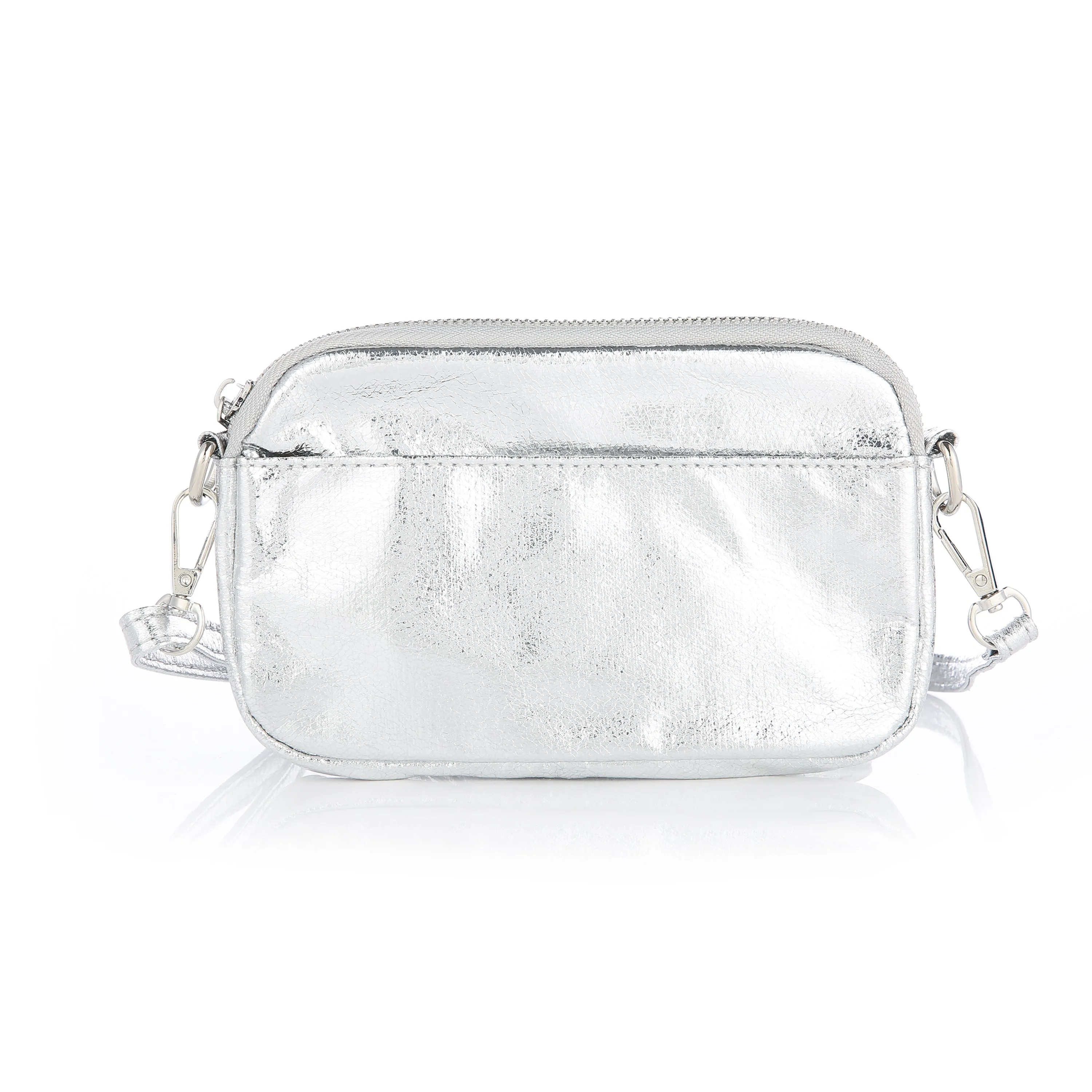 Zwart Stijlvol Metallic Tasje (18x13 cm) – Het Perfecte Cadeau voor de Feestdagen