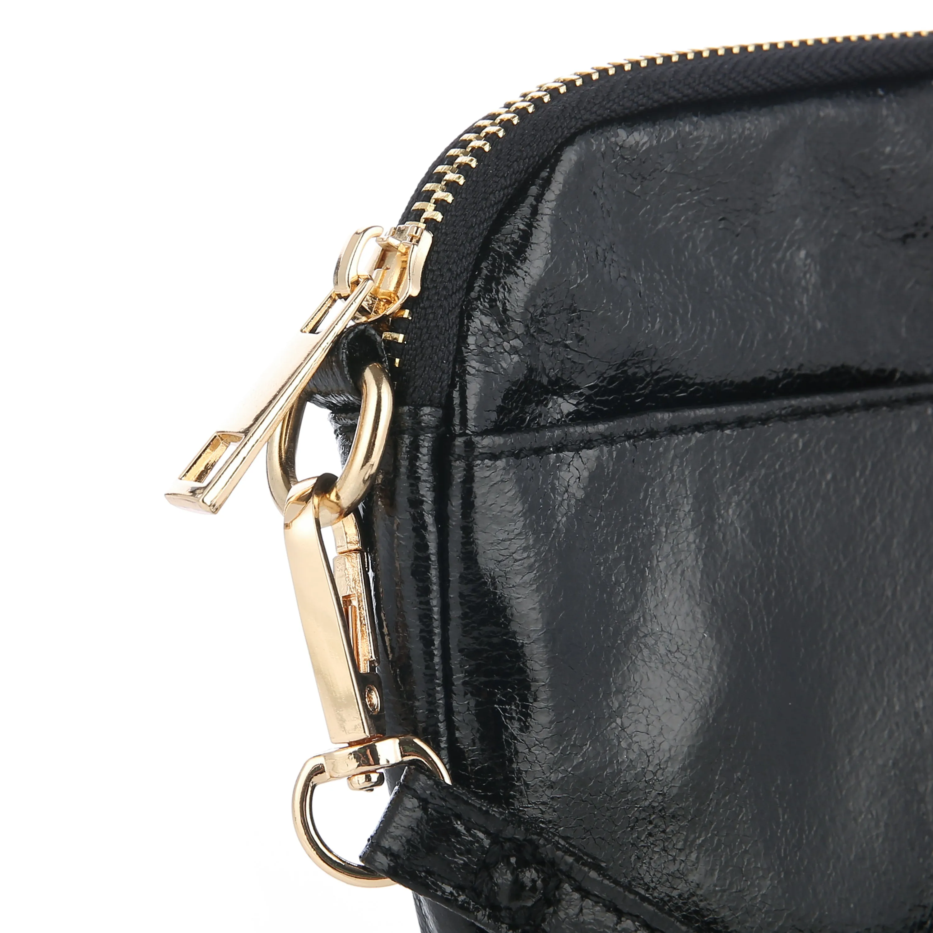 Zwart Stijlvol Metallic Tasje (18x13 cm) – Het Perfecte Cadeau voor de Feestdagen