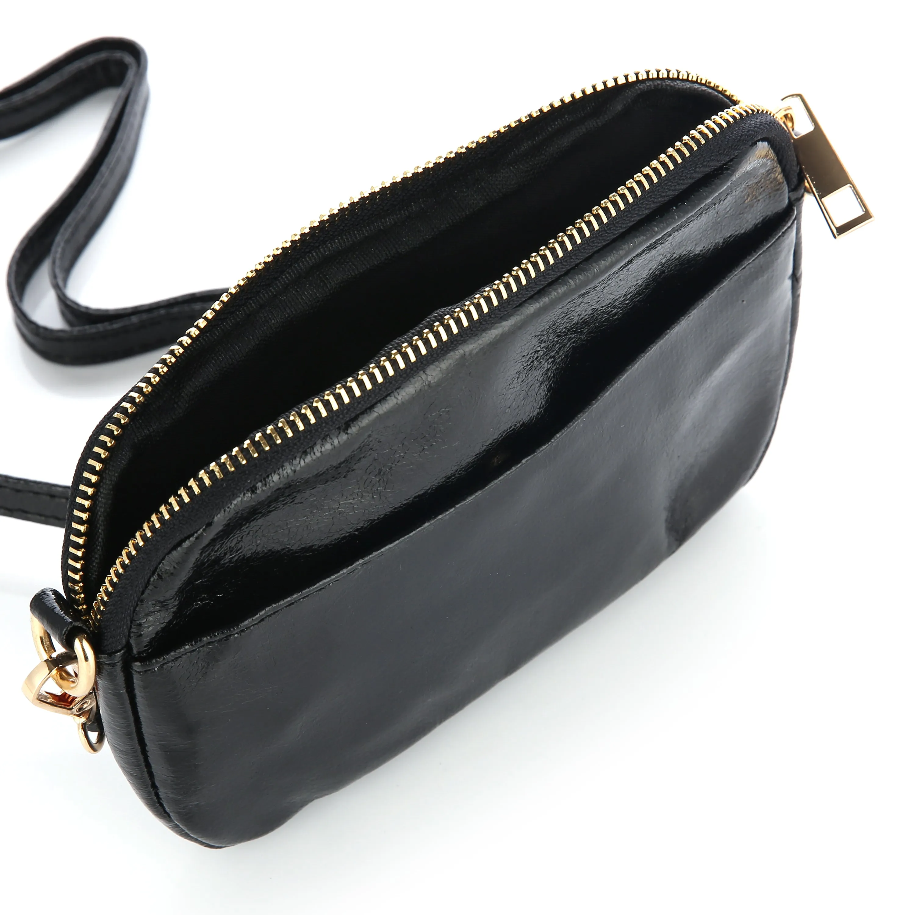 Zwart Stijlvol Metallic Tasje (18x13 cm) – Het Perfecte Cadeau voor de Feestdagen